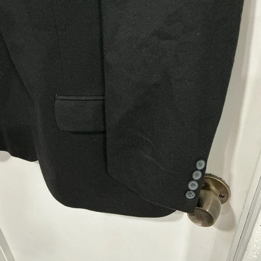 Jos A Bank Signature Collection Men Sz 44S Black Cashmere Sport Coat, Luxury